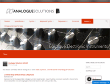 Tablet Screenshot of analoguesolutions.com